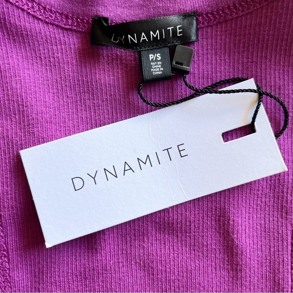 Dynamite Kenzie Bare Crop Basic Tank Size S - Picture 7 of 12
